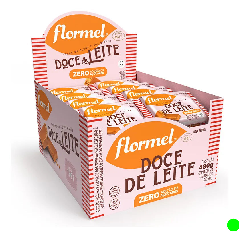 Flormel Sugar-Free Dulce de Leche Box of 24 Tablets 480g